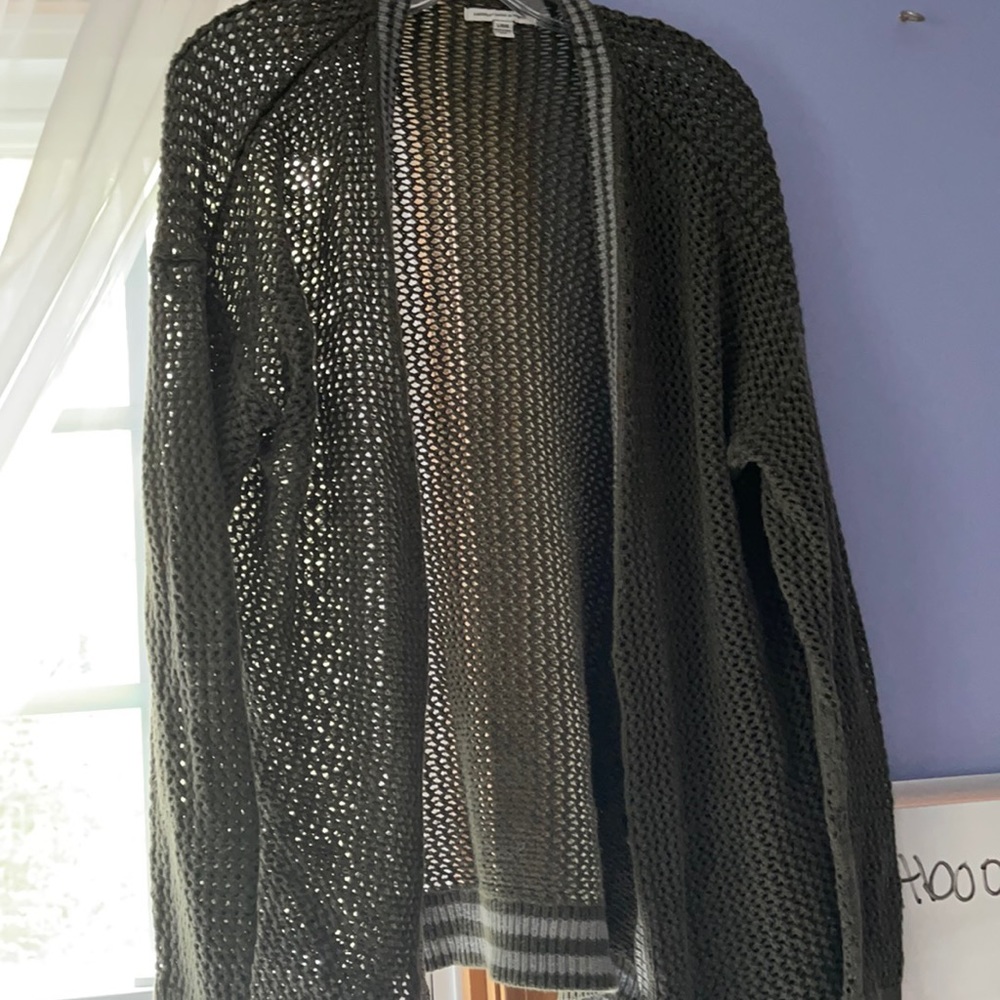Dark green cardigan